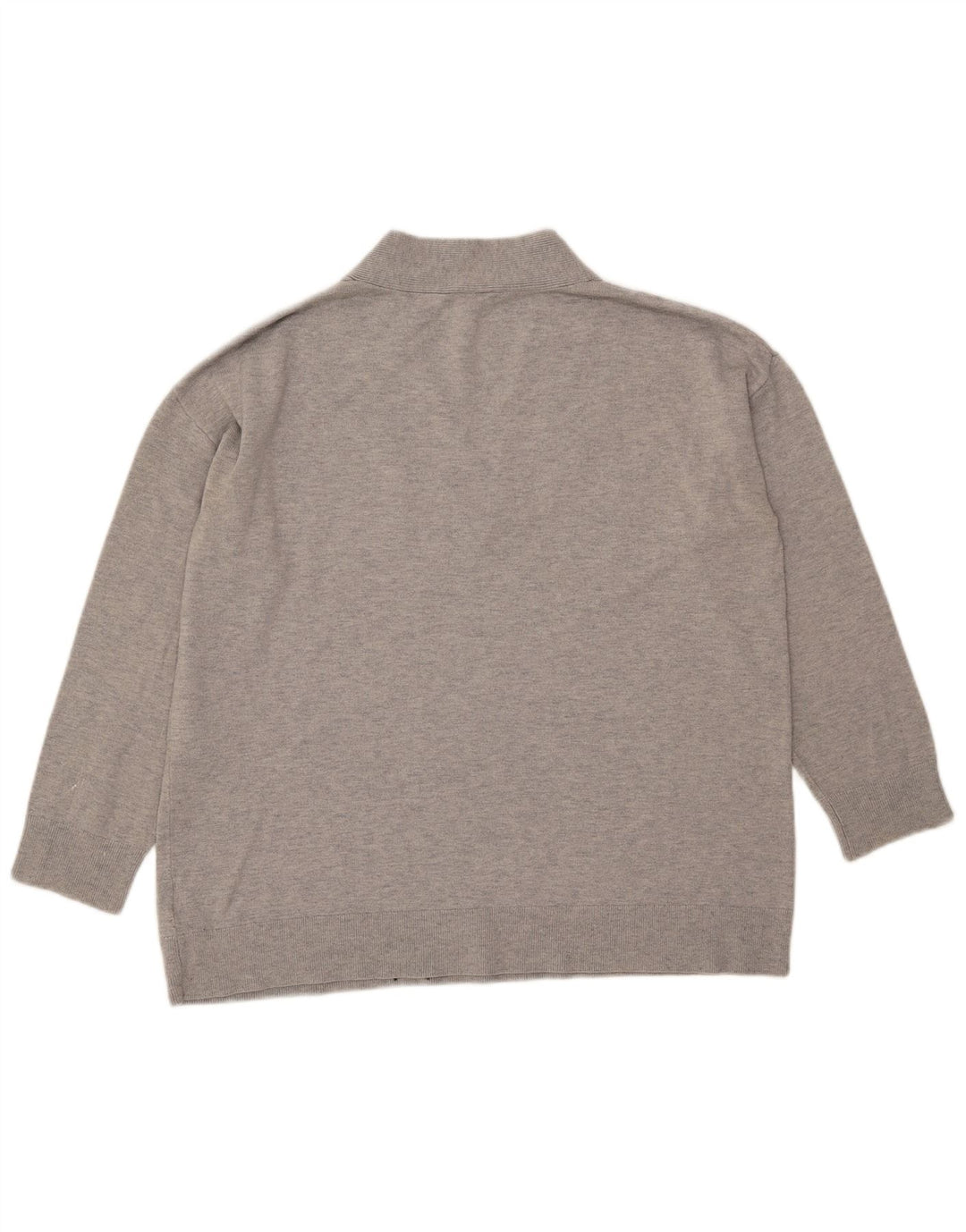 Gap Maglione da donna oversize con scollo a V UK 16 Grande grigio screziato