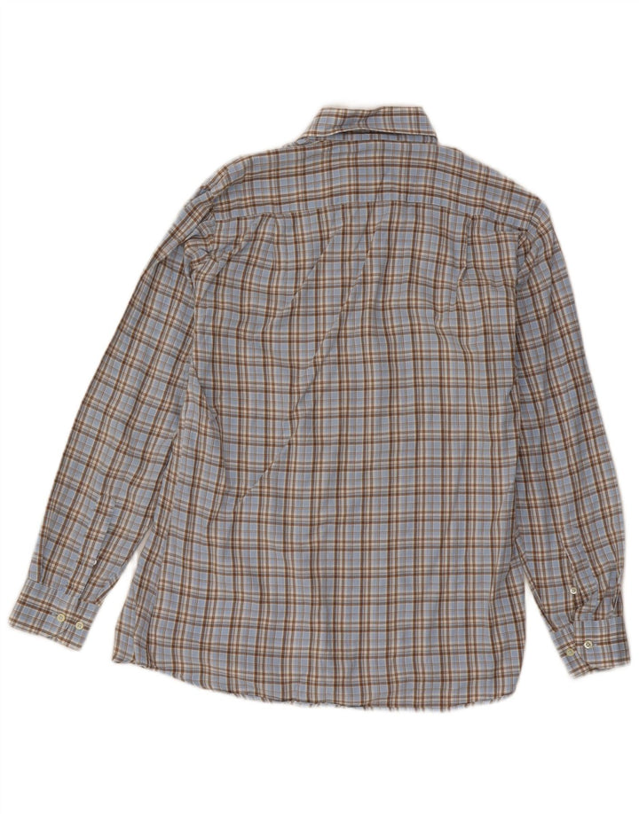 Camicia da uomo Avirex in cotone a quadri blu medio
