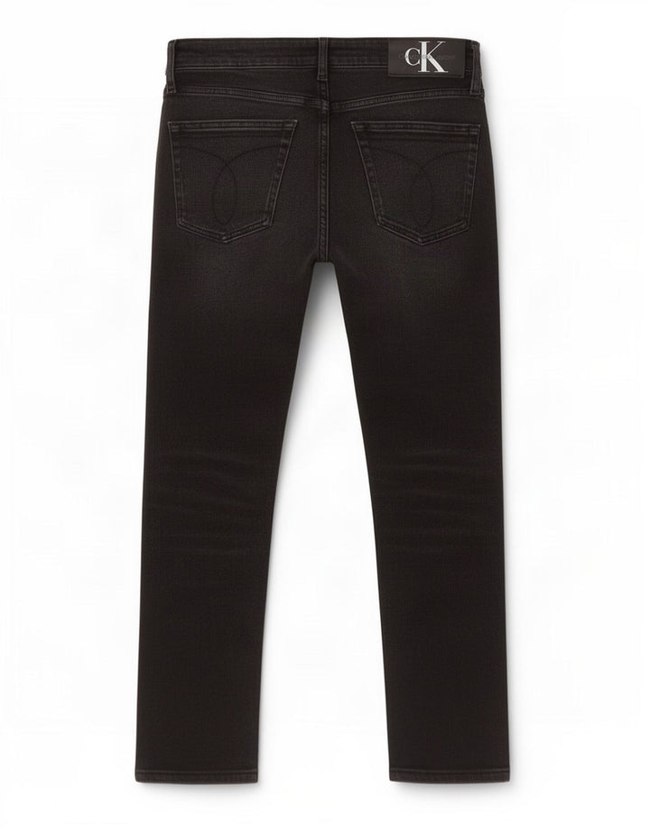 Jeans slim cropped da uomo Calvin Klein W31 L26 Grigi