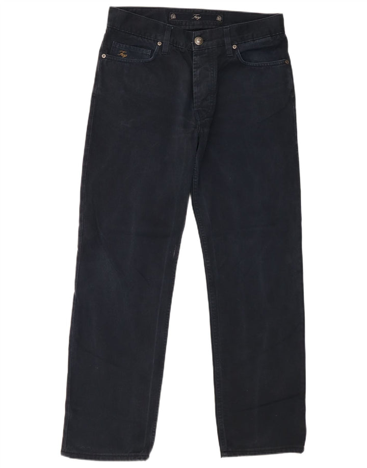Jeans dritti da uomo Fay W32 L29 cotone blu navy