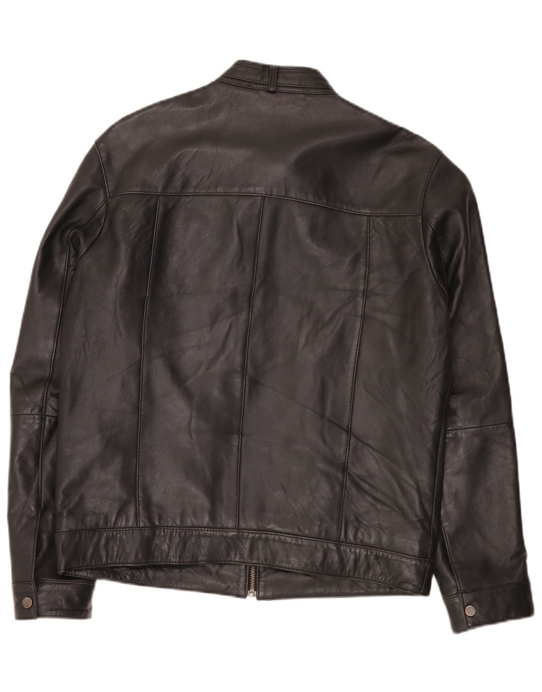 Giacca in pelle da uomo Bata UK 42 XL Nera
