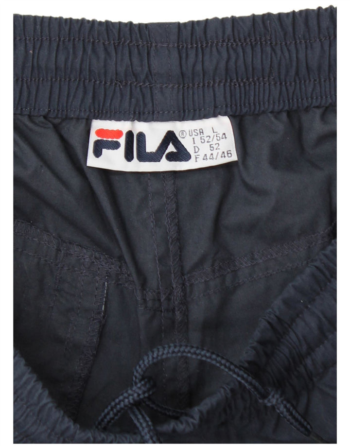 Pantaloni da tuta Fila da uomo Capri Large in poliestere blu navy