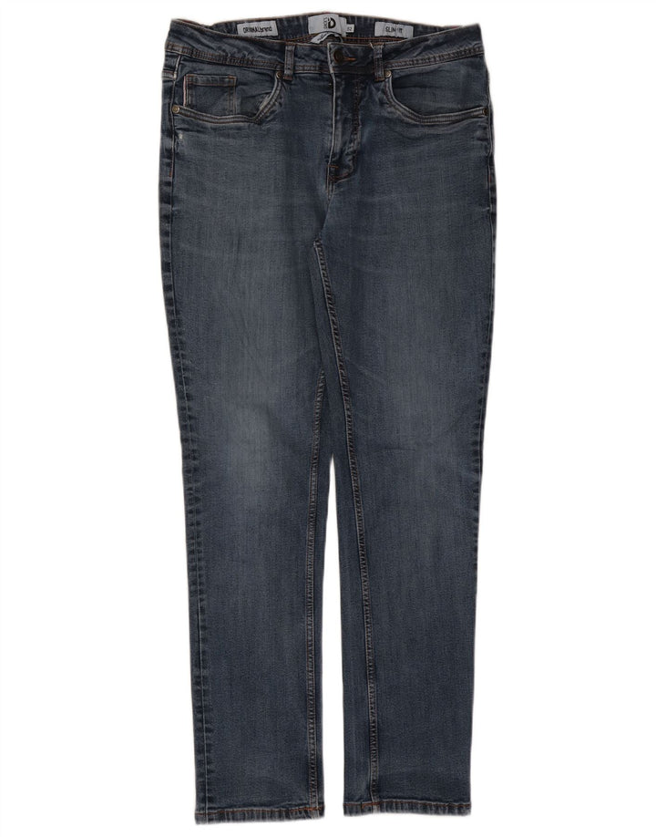 Jeans slim da uomo Dack IT 52 XL W36 L30 Blu cotone