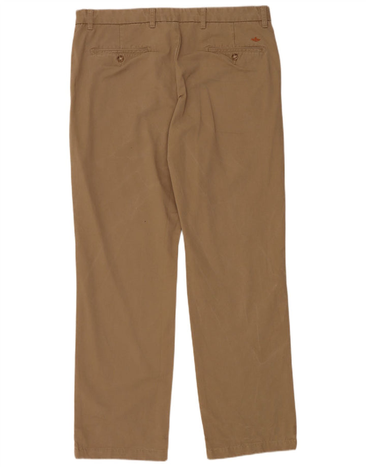DOCKERS Pantaloni chino dritti da uomo W38 L34 Cotone beige