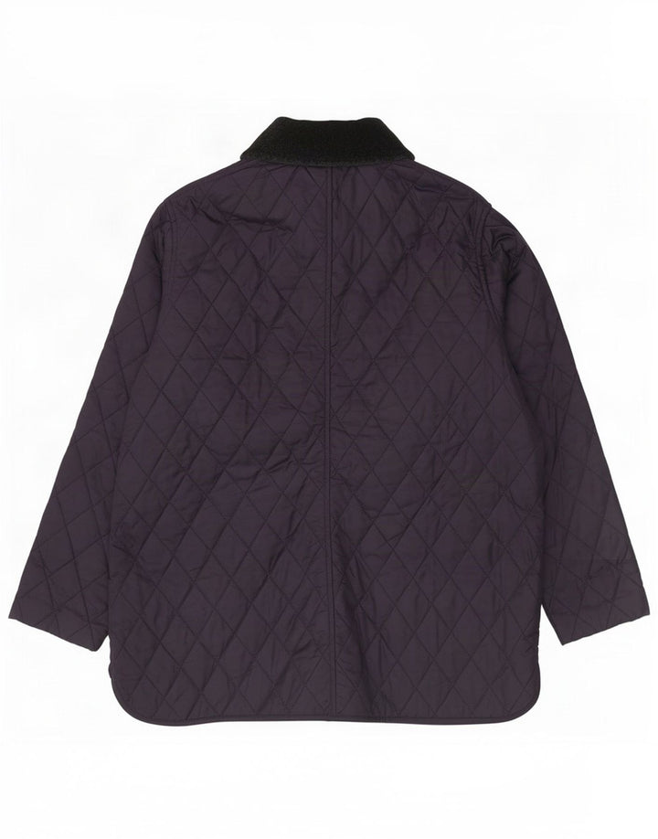 Giacca trapuntata da donna Barbour UK 16 Large Blu Navy Colourblock