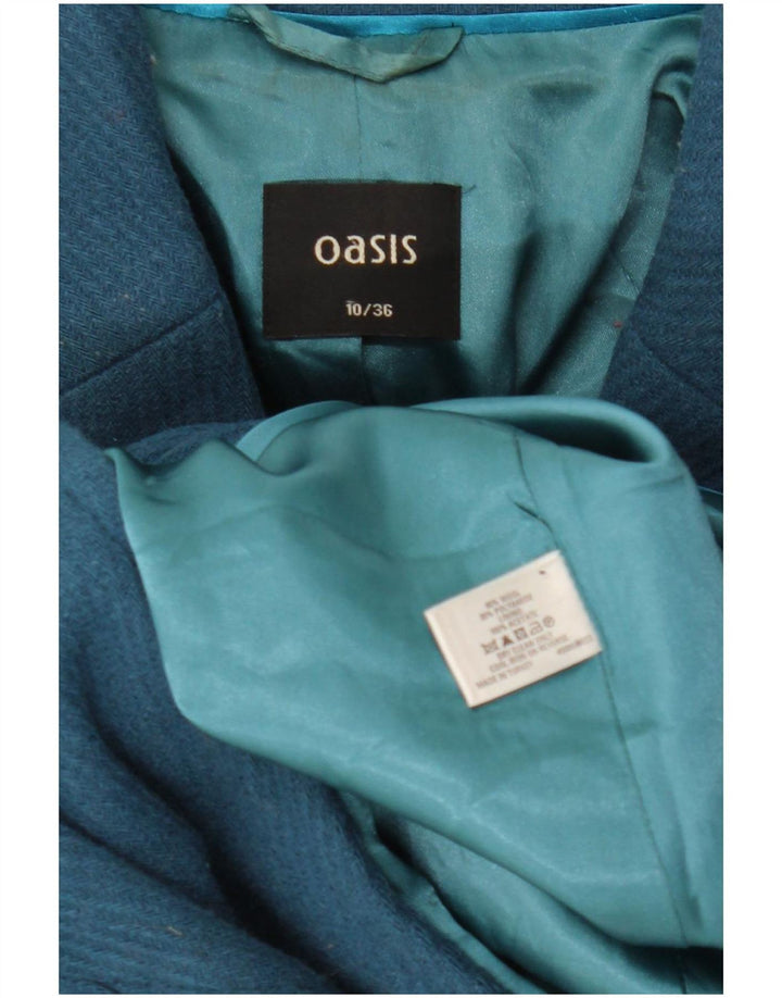 Soprabito da donna Oasis UK 10 piccolo in lana blu