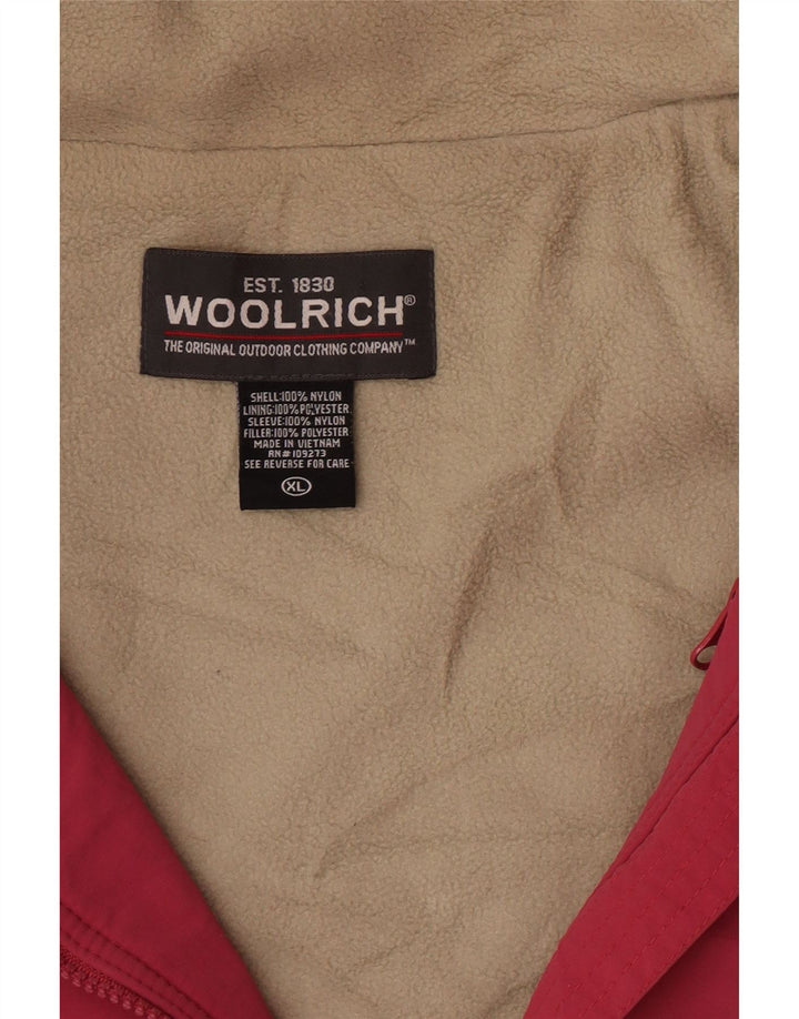 Giacca a vento da uomo Woolrich UK 42 XL nylon rosa