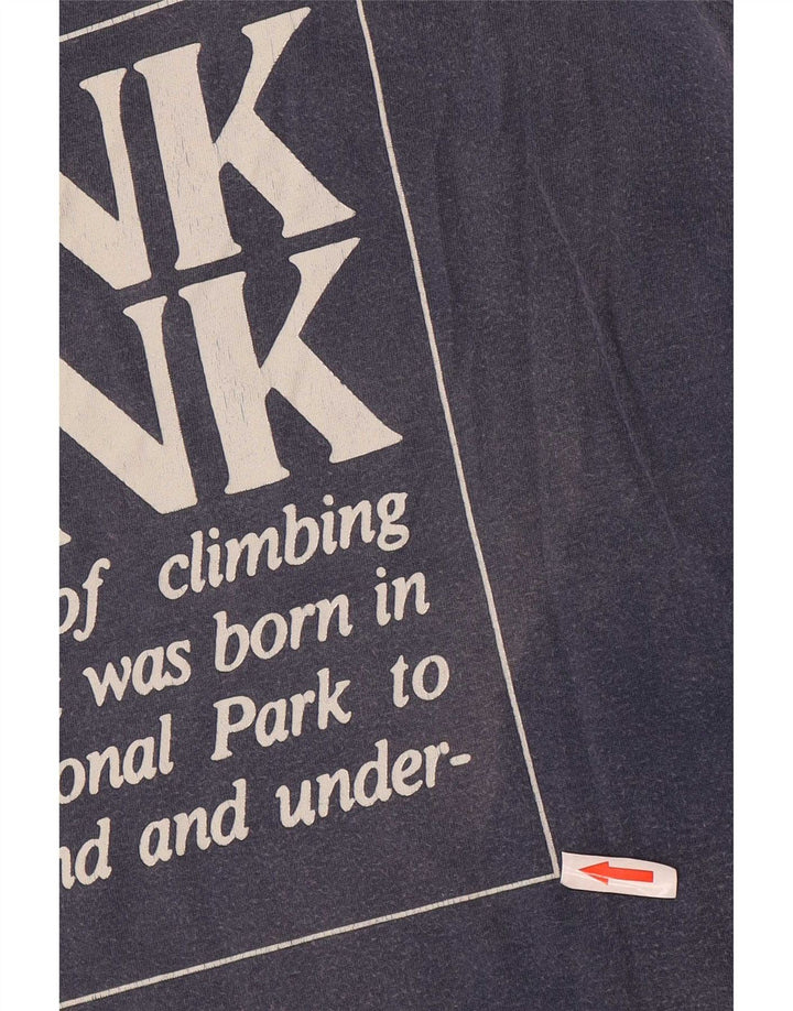 Canottiera grafica da uomo Think Pink piccola in cotone blu navy