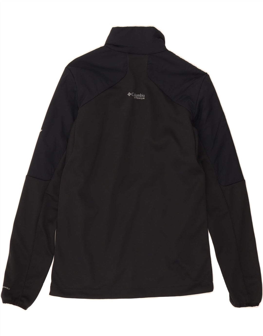 COLUMBIA Womens Titanium Windbreaker Jacket UK 10 Small Black Polyester Vintage Columbia and Second-Hand Columbia from Messina Hembry 