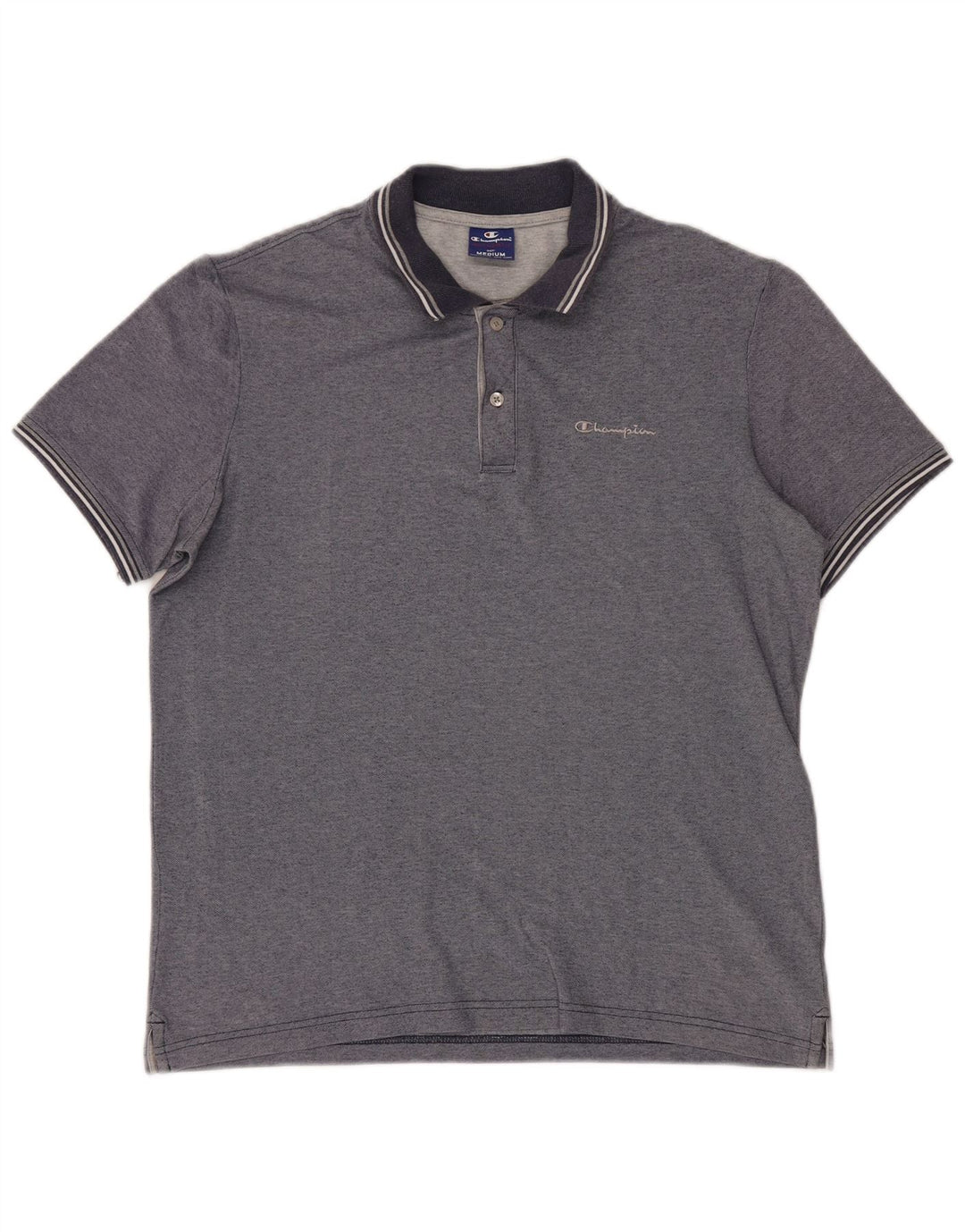Polo da uomo Champion color block medio blu navy