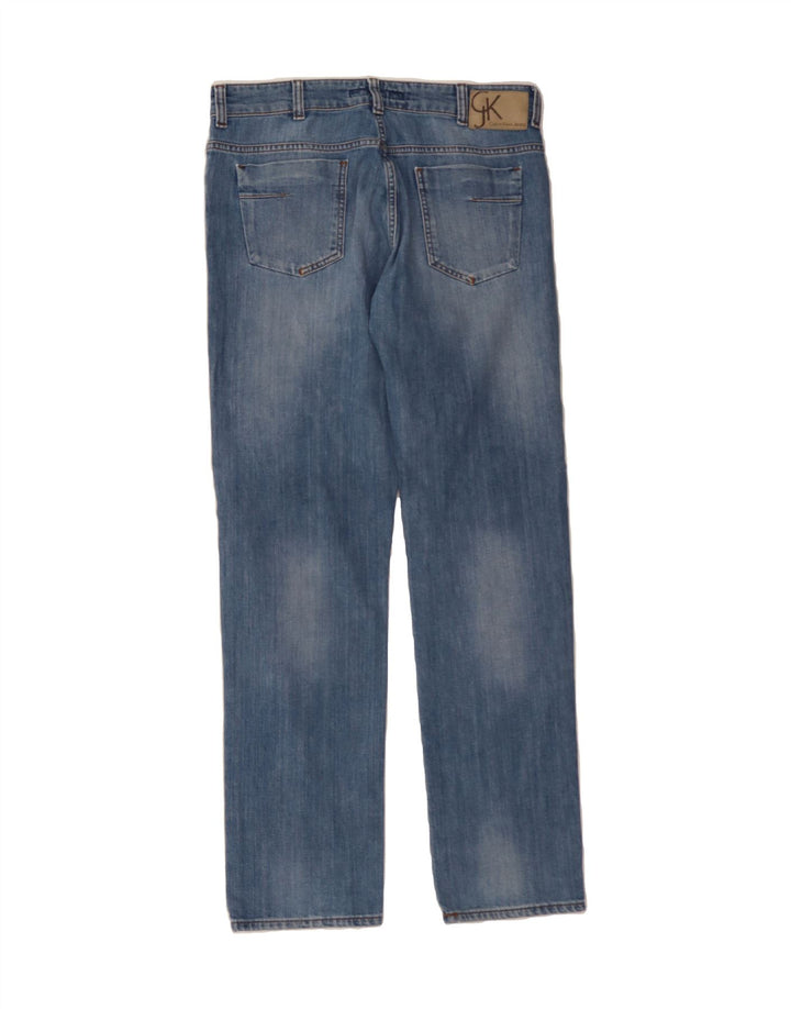 CALVIN KLEIN Womens Straight Jeans W33 L32  Blue Cotton Vintage Calvin Klein and Second-Hand Calvin Klein from Messina Hembry 