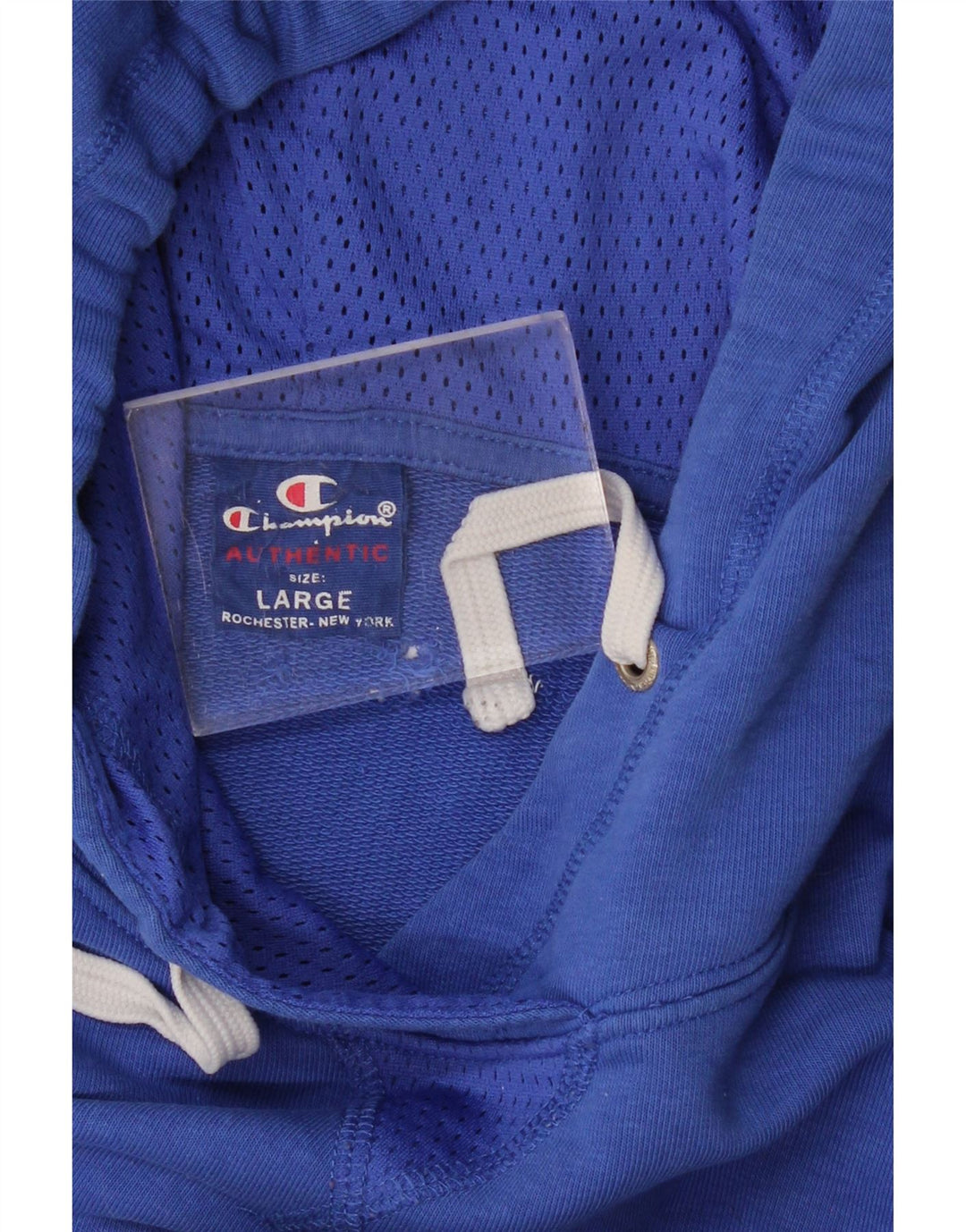 Maglione con cappuccio grafico da donna CHAMPION UK 16 grande blu