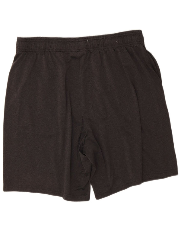 Pantaloncini sportivi Reebok da uomo grandi in poliestere grigio