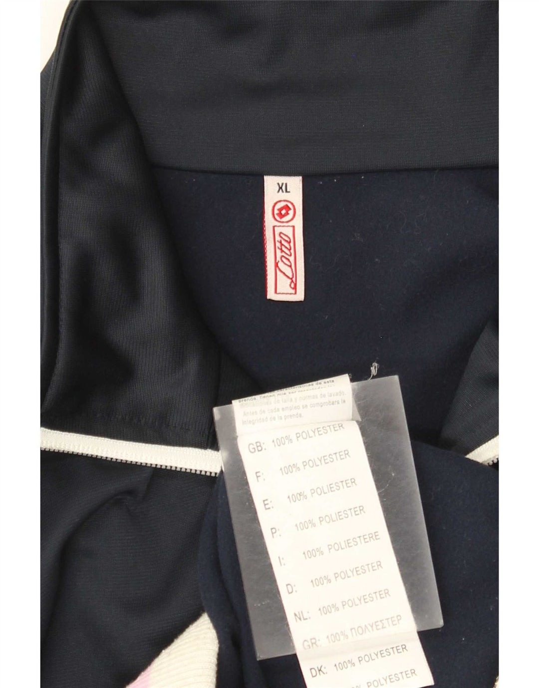 Giacca da tuta da donna Lotto UK 18 XL Poliestere color block blu navy