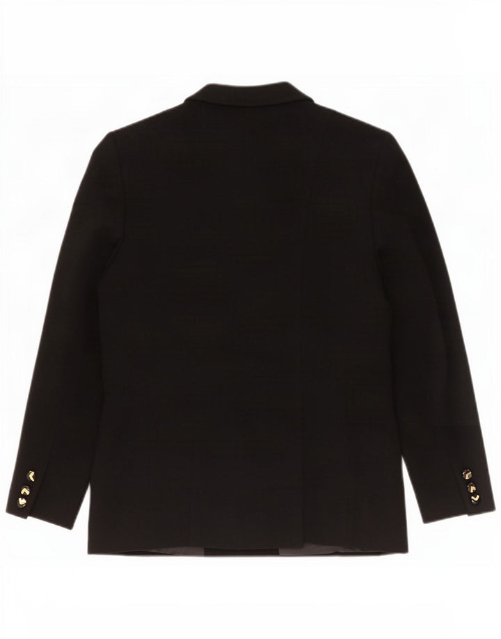 Giacca Blazer 4 Bottoni Donna Valentino IT 44 Media Nera Lana