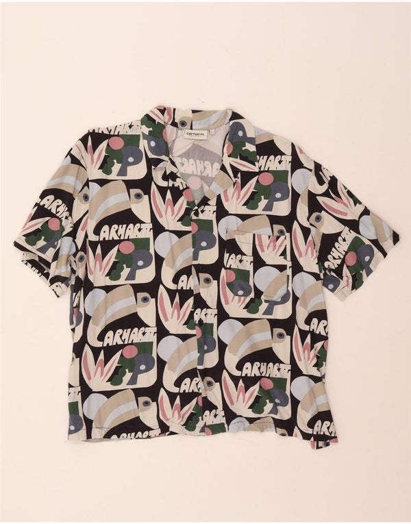 Camicia a maniche corte grafica da uomo CARHARTT grande patchwork multicolore