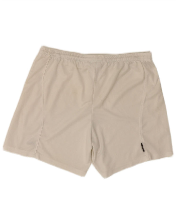 Pantaloncini sportivi Adidas da uomo di colore bianco medio in poliestere