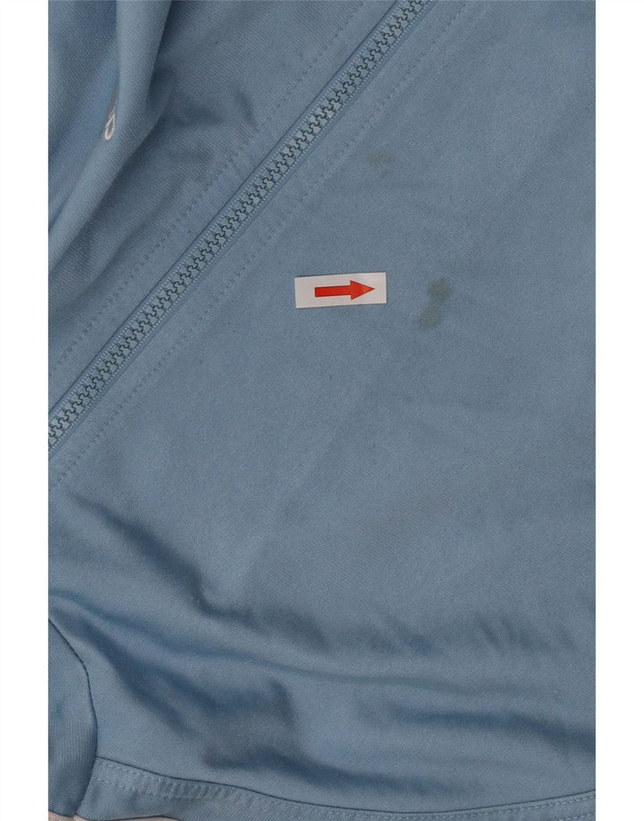 ADIDAS Giacca da tuta da uomo vestibilità ampia UK 40/42 Poliestere blu medio