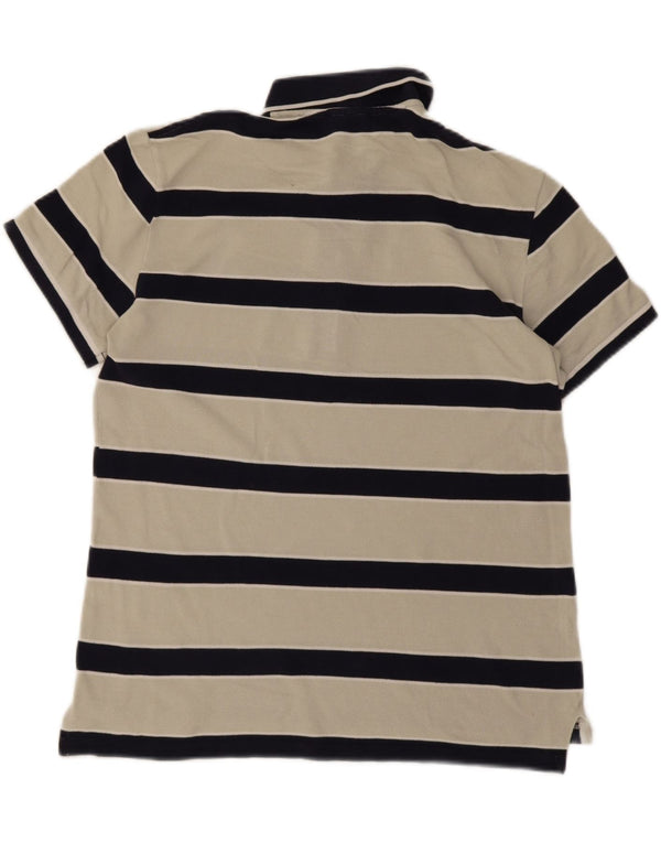 Polo da uomo Lacoste taglia 4 media a righe bianche