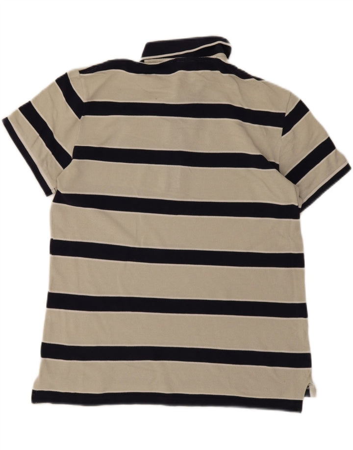 Polo da uomo Lacoste taglia 4 media a righe bianche