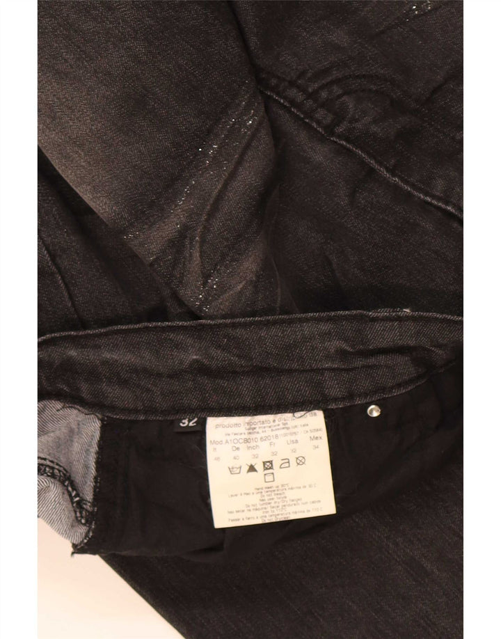 Jeans dritti da donna Roccobarocco W32 L28 cotone nero