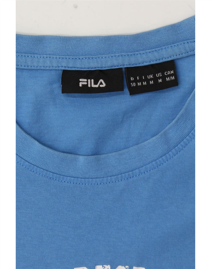 T-shirt grafica da uomo FILA Top blu medio