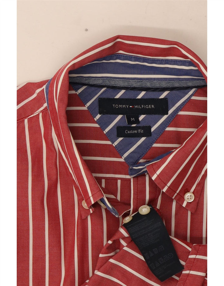Camicia da uomo su misura Tommy Hilfiger Cotone gessato rosso medio