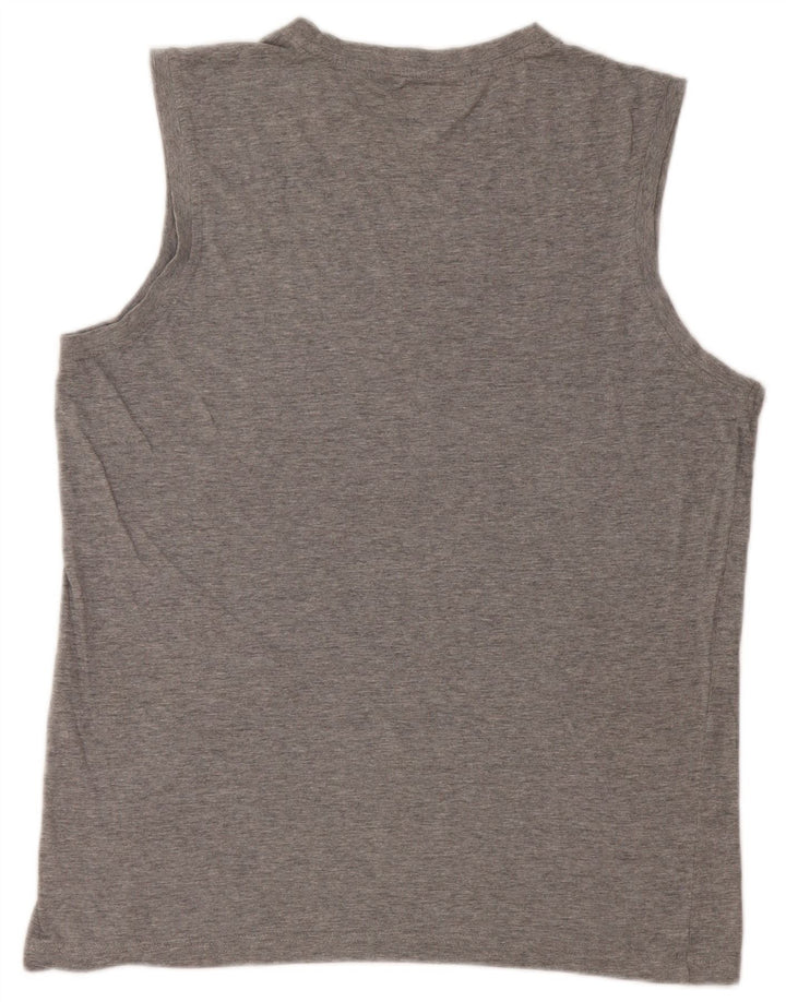 Canottiera grafica da uomo Kappa XL grigia