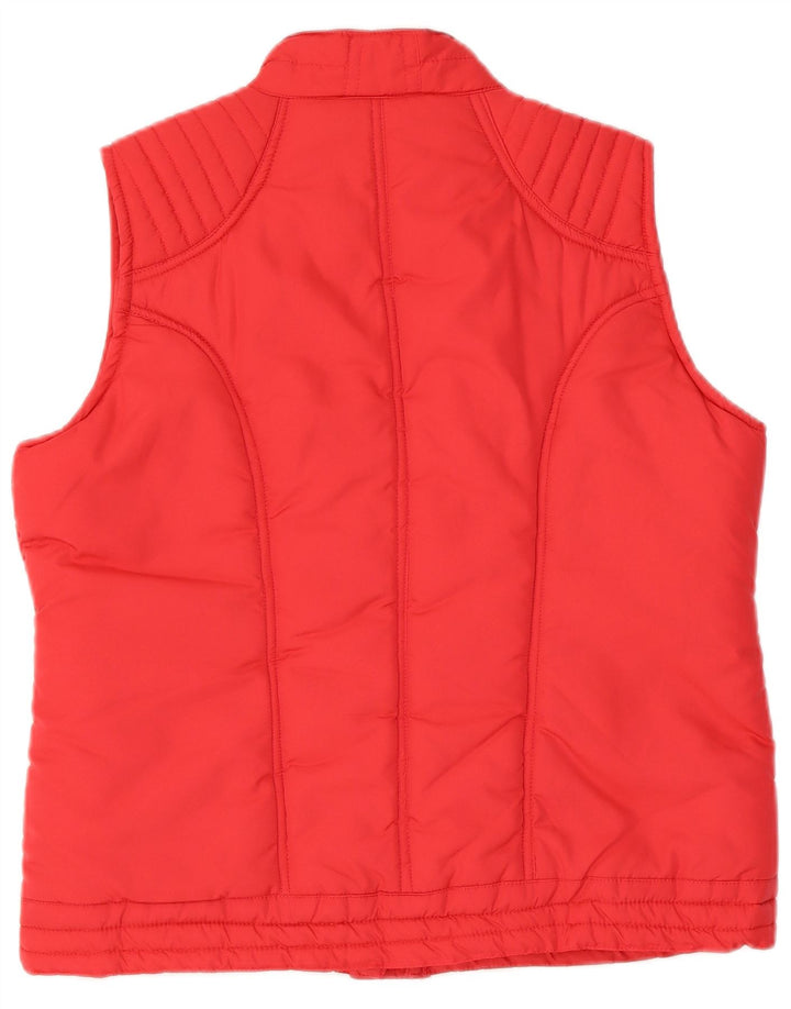 Gilet imbottito da donna Paco UK 16 grande rosso poliestere
