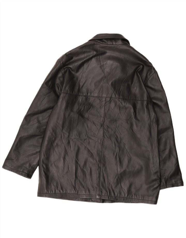 CONBIPEL Womens Leather Jacket IT 46 Large Black Leather