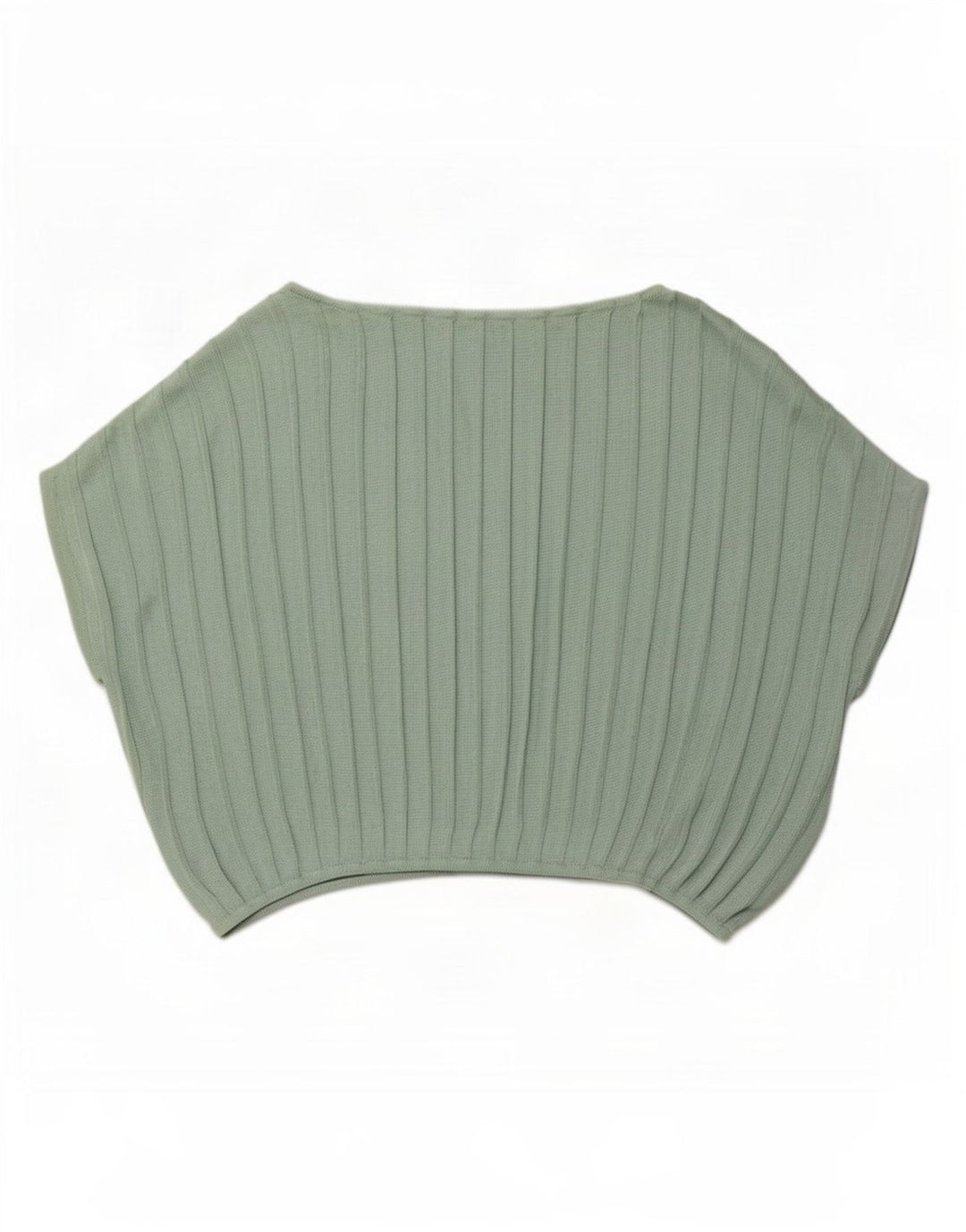 Camicetta poncho vintage da donna Top UK 14 Viscosa verde medio