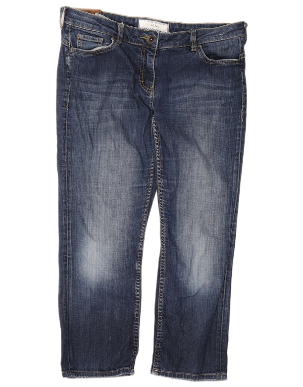 Jeans corti da donna Fat Face UK 12 Medio W34 L23 Cotone blu
