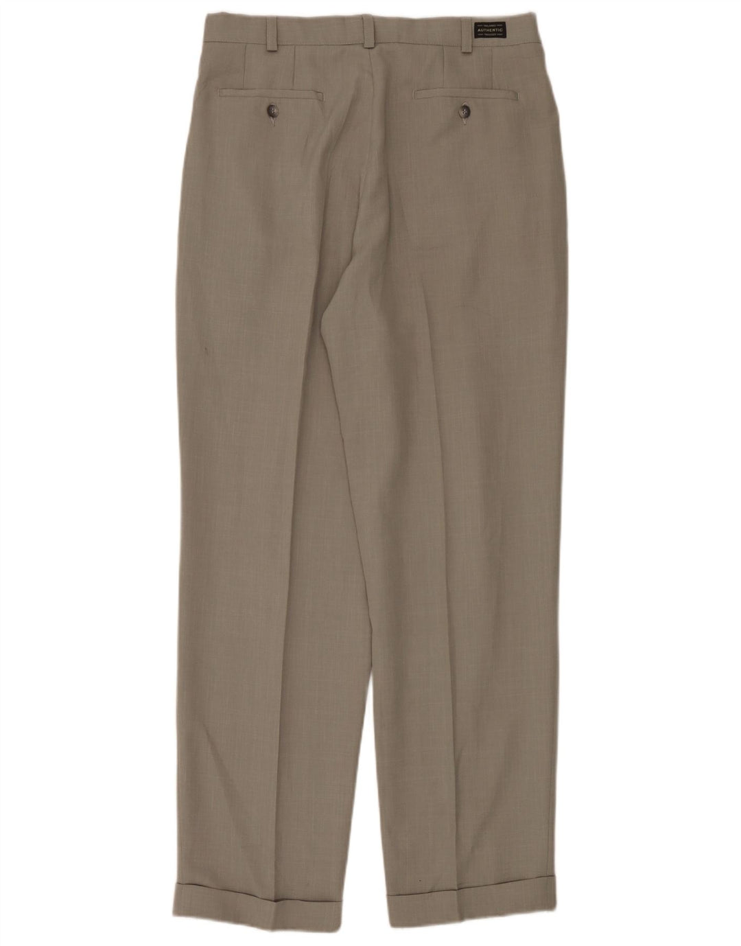 Pantaloni casual con pegging da uomo Marks & Spencer W34 L33 poliestere verde