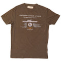 AVIAZIONE NAVALE Mens Graphic T-Shirt Top Medium Khaki Cotton