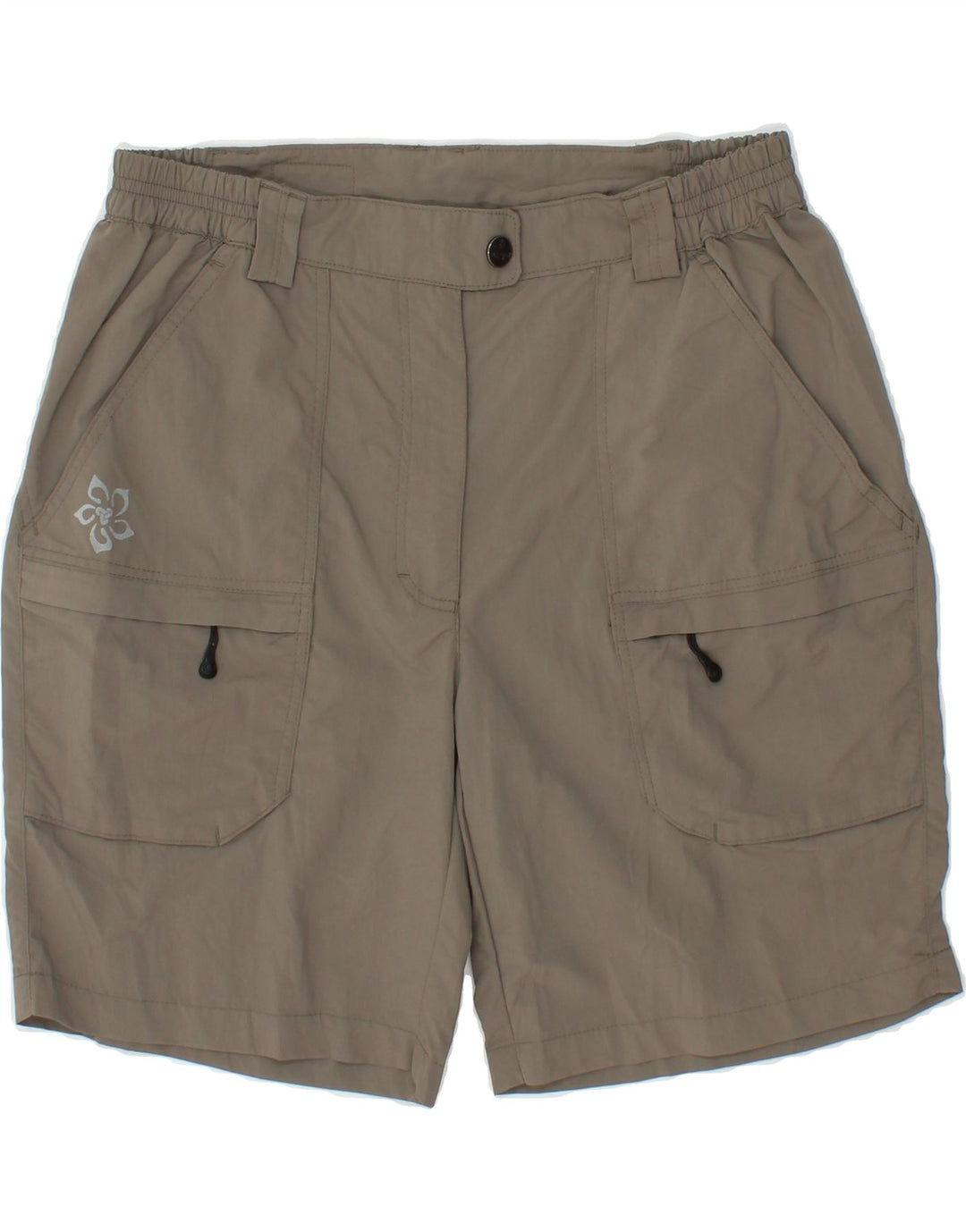 BRUGI Womens Cargo Shorts IT 44 Medium W28 Grey Polyamide Vintage Brugi and Second-Hand Brugi from Messina Hembry 