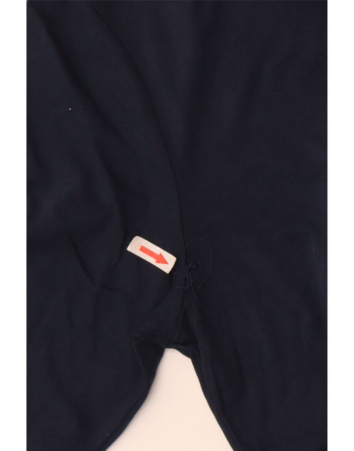 Maglia da uomo a maniche lunghe All Saints piccola in cotone blu navy