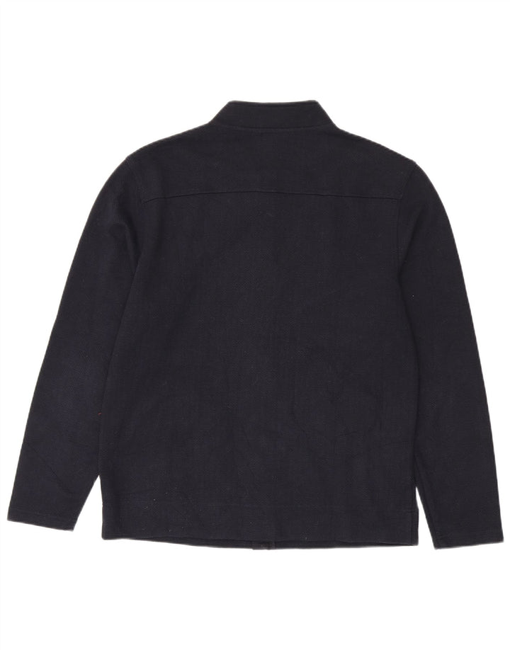 Giacca da ginnastica da uomo Massimo Dutti grande a spina di pesce blu navy