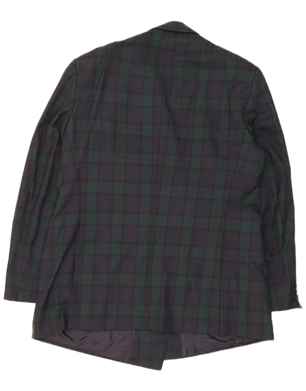Giacca blazer da donna Vittorio Veneto UK 18 XL blu navy a quadri