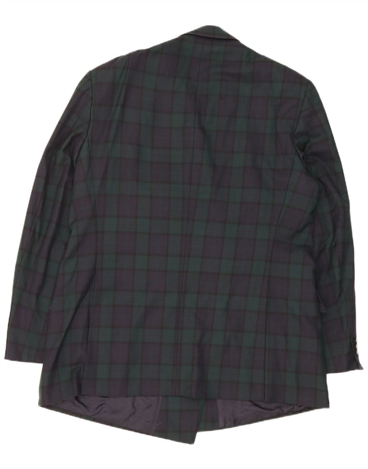 Giacca blazer da donna Vittorio Veneto UK 18 XL blu navy a quadri
