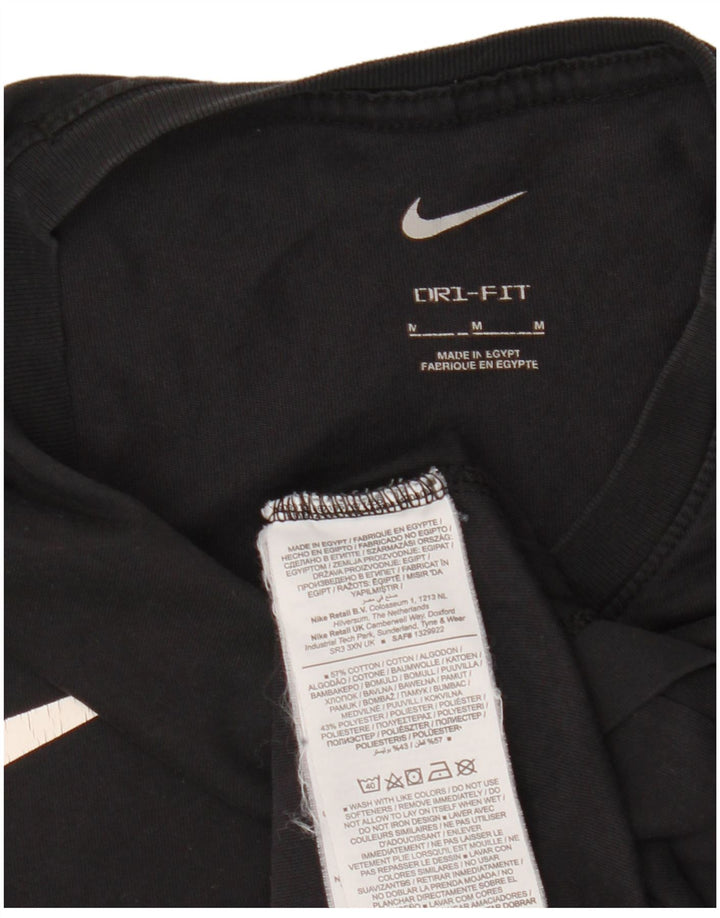 T-shirt Nike Dri Fit da uomo in cotone medio nero