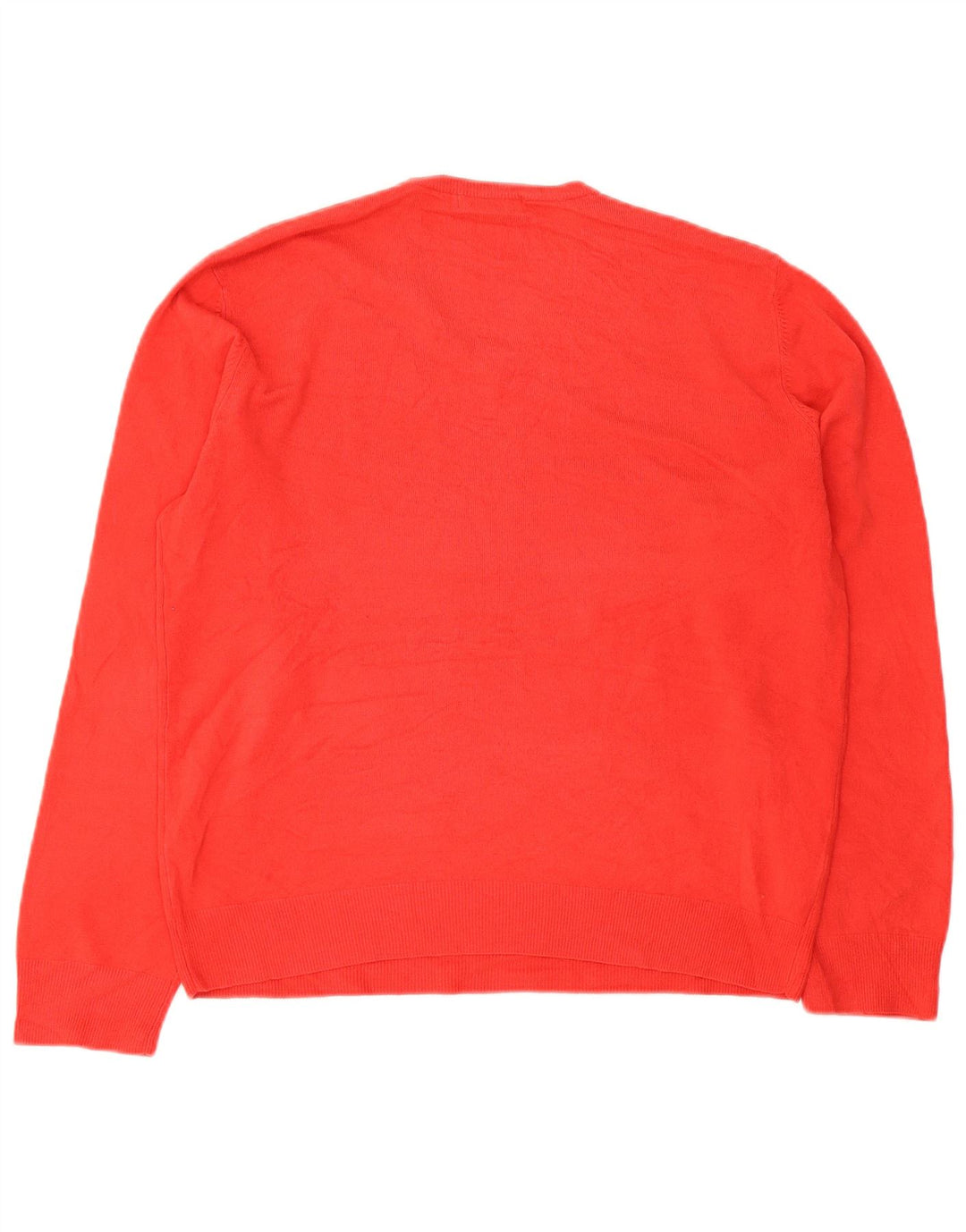 Marks & Spencer Maglione da uomo con scollo a V blu Harbour Grande acrilico rosso