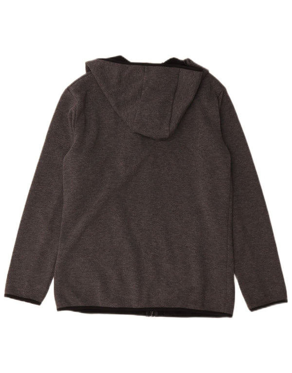 Maglione con cappuccio e zip da uomo Ellesse piccolo in poliestere grigio
