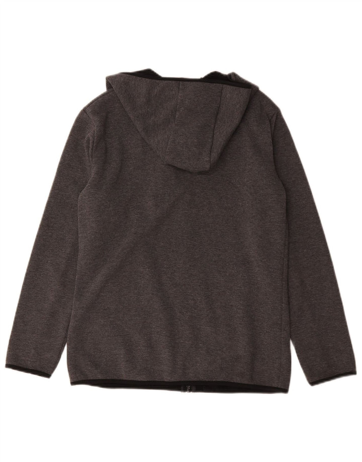 Maglione con cappuccio e zip da uomo Ellesse piccolo in poliestere grigio