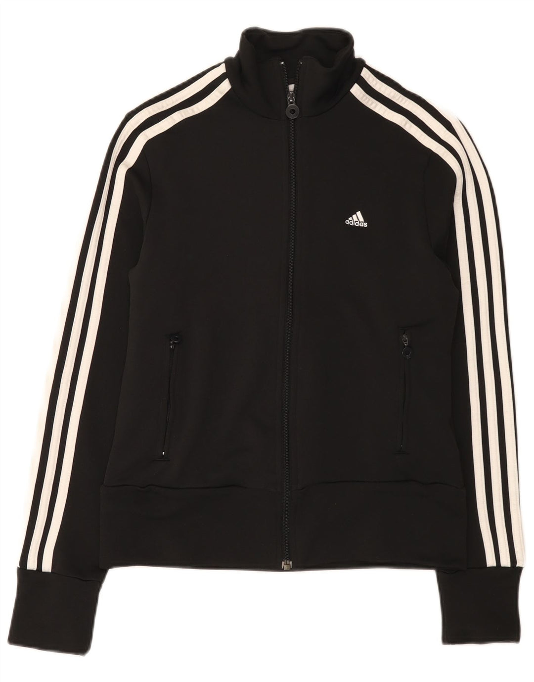 Giacca da tuta da donna Adidas UK 14 Medium Nero Poliestere