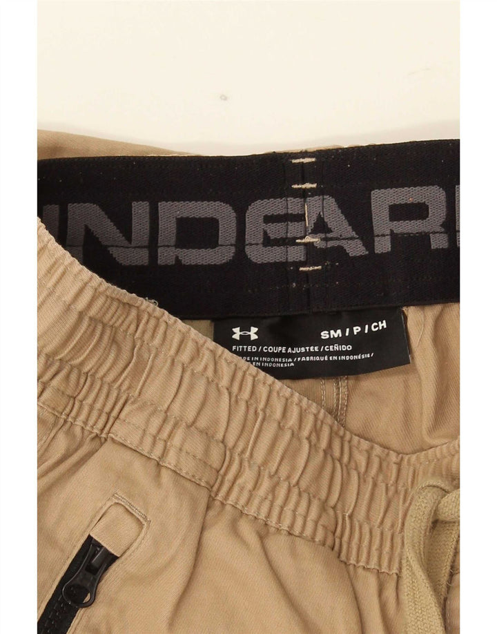 Pantaloni da jogging da uomo Under Armour piccoli W28 L30 marroni