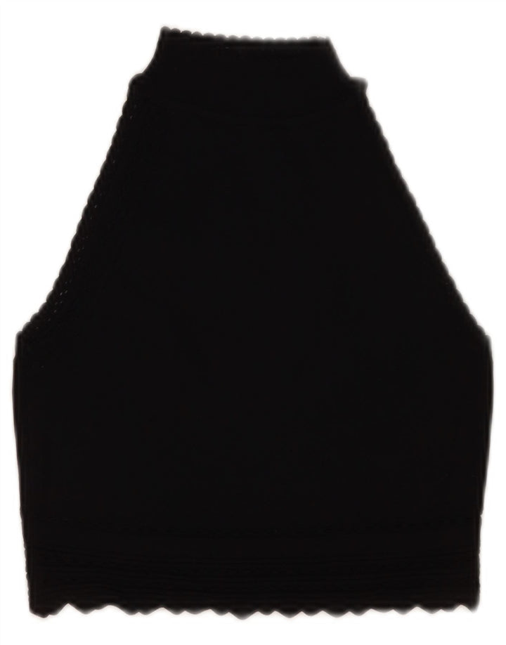 Canotta corta da donna Zara UK 8 piccola nera