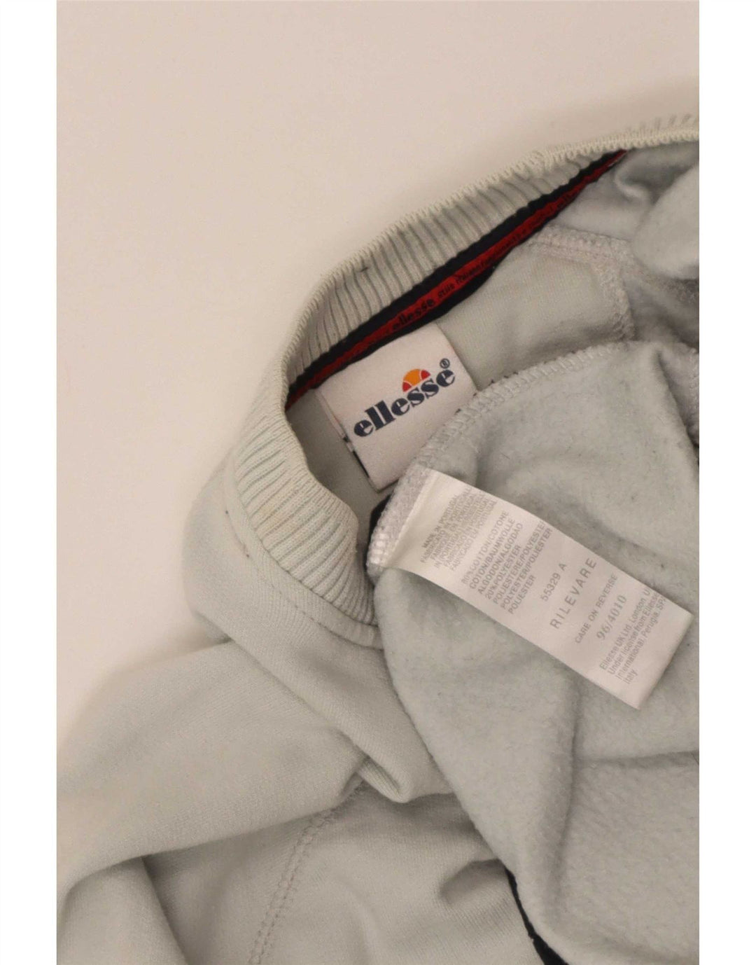 Felpa da uomo Ellesse Maglione in cotone a righe blu medio