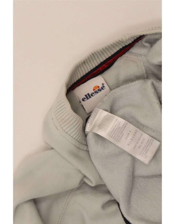 Felpa da uomo Ellesse Maglione in cotone a righe blu medio