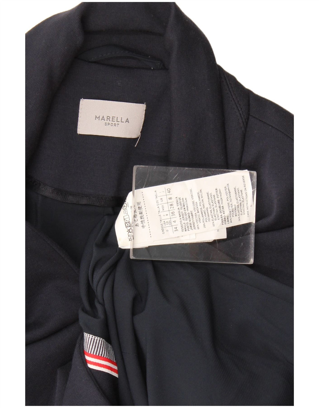 Giacca blazer da donna a 1 bottone Marella UK 8 piccola in viscosa blu navy