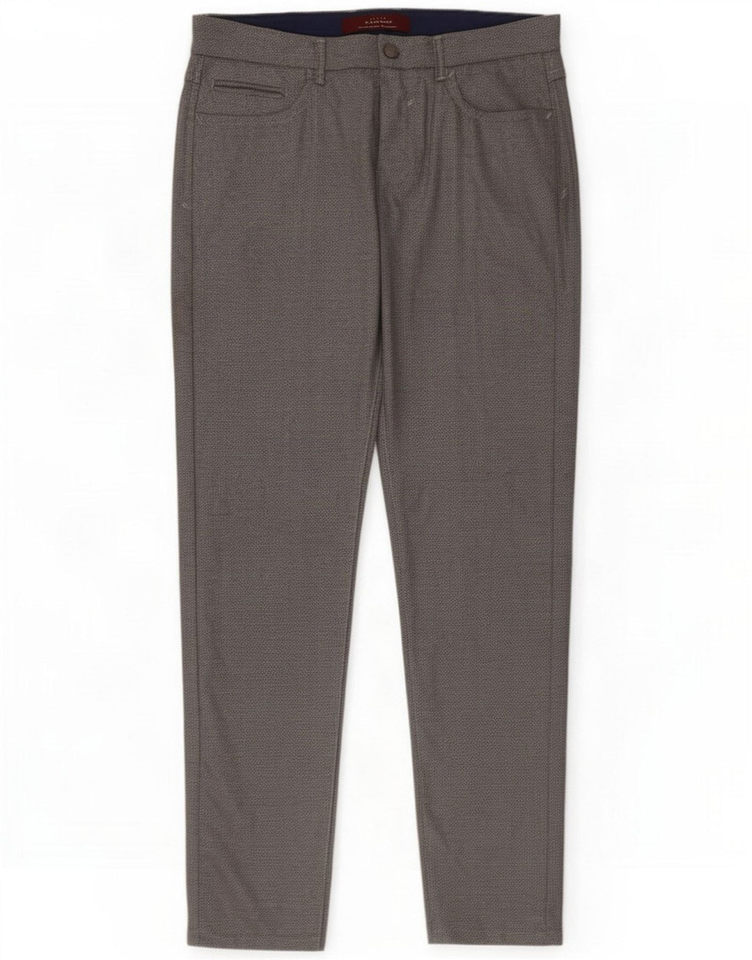 Zara Pantaloni casual slim da uomo EU 40 Medio W31 L30 Poliestere grigio